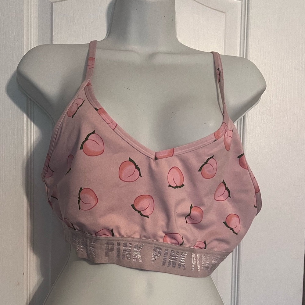 Victoria’s Secret peaches sports bra size L